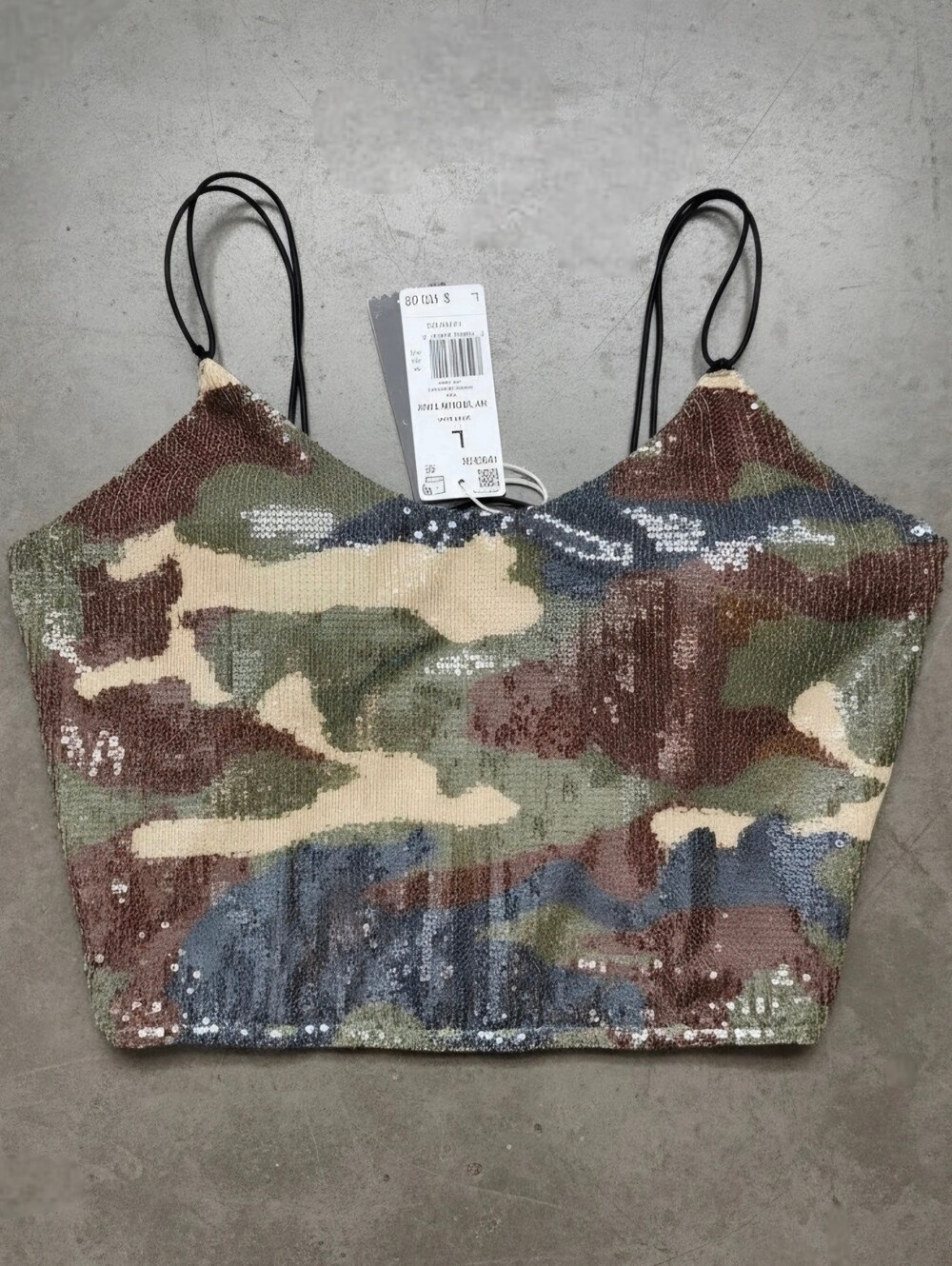NWT Adidas x Ivy Park Sequin Tank Top | Camo, L